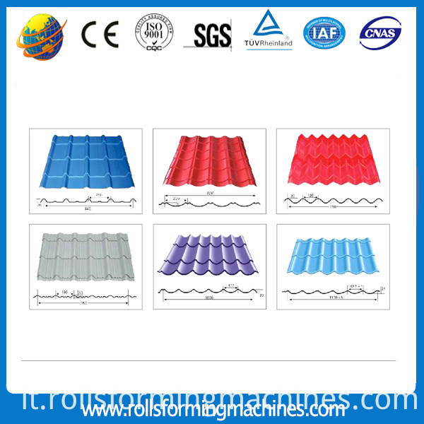 piastrelle smaltate rullo macchina di formatura (4) Glazed tile roll forming machine (4)